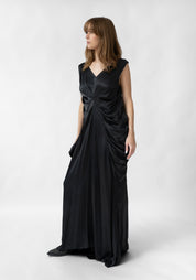 Conchiglia Draped Sides Maxi Dress