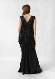 Conchiglia Draped Sides Maxi Dress