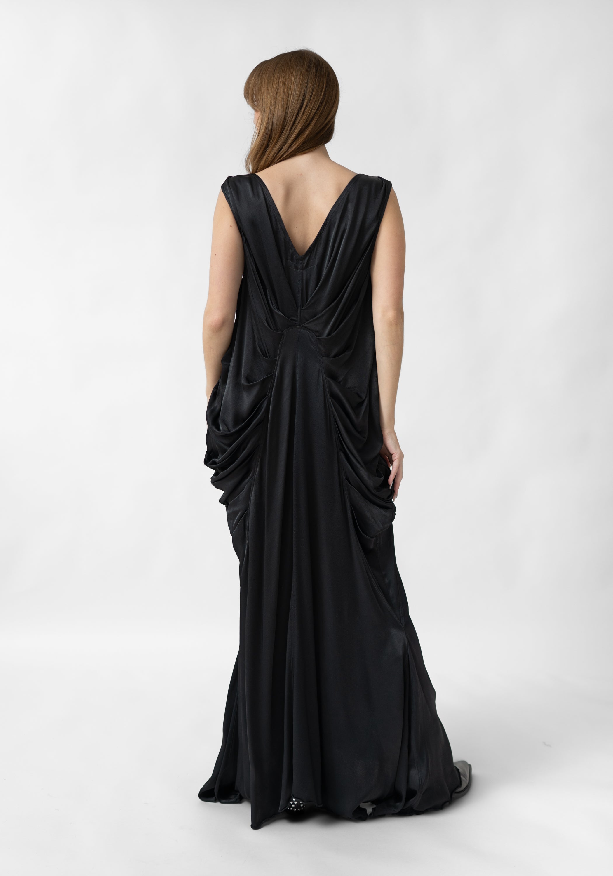 Conchiglia Draped Sides Maxi Dress