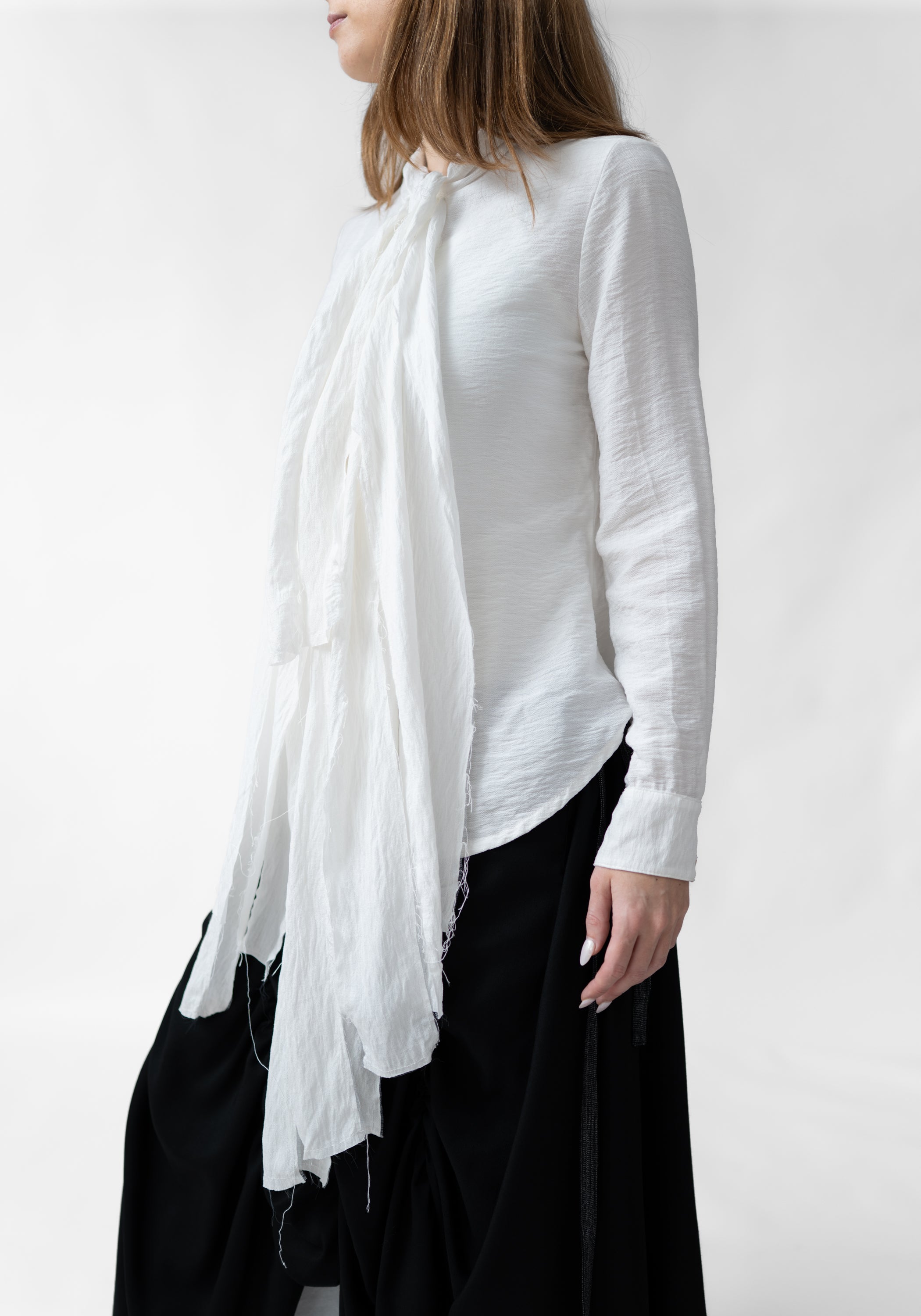 Rizoma Ruffle Front Tie Neck Blouse