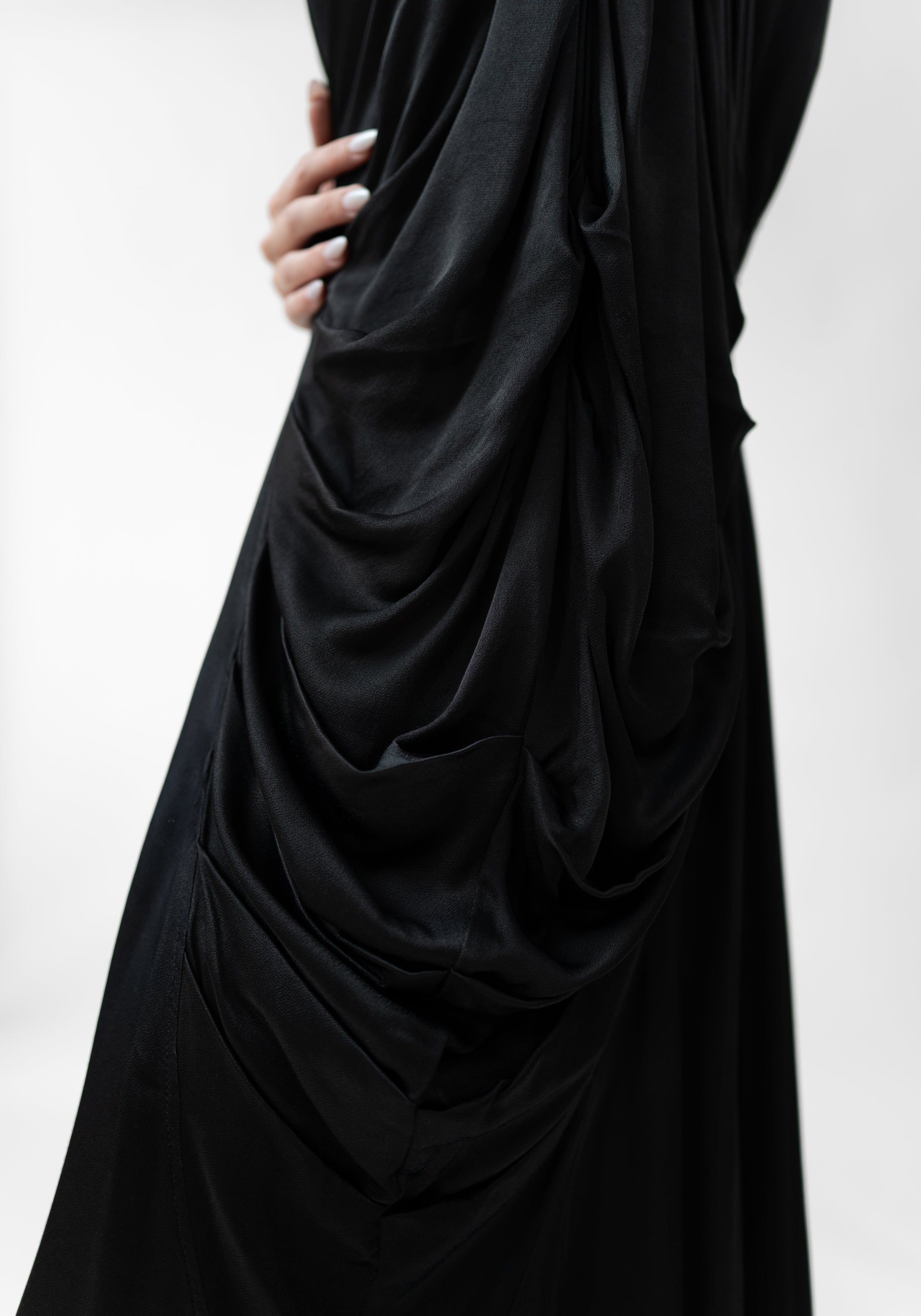 Conchiglia Draped Sides Maxi Dress