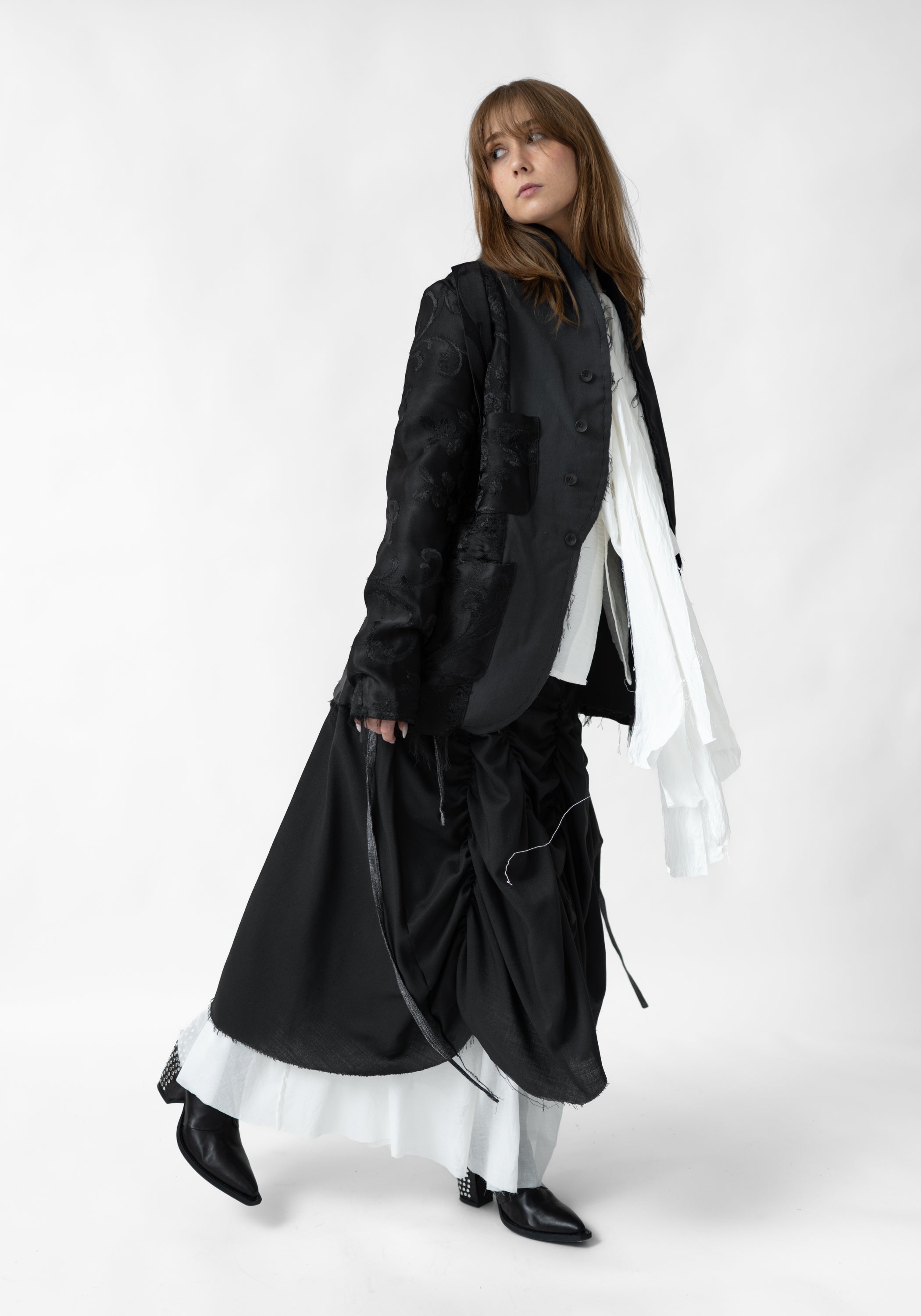 Uriel Reversible Antique Silk And Wool Blazer