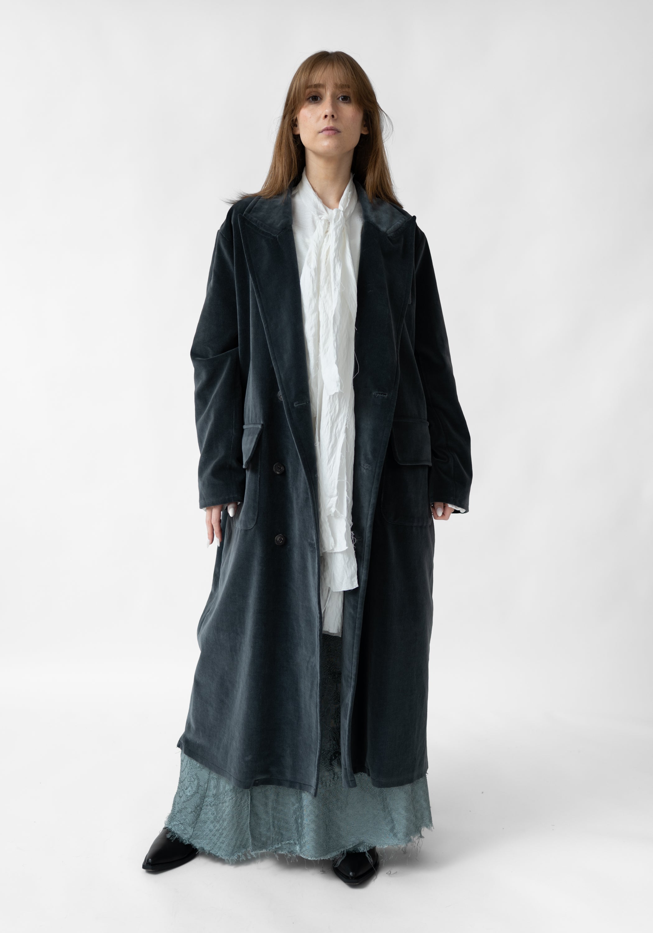 Oversized Velvet Maxi Jacket - December Thieves