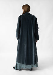 Oversized Velvet Maxi Jacket