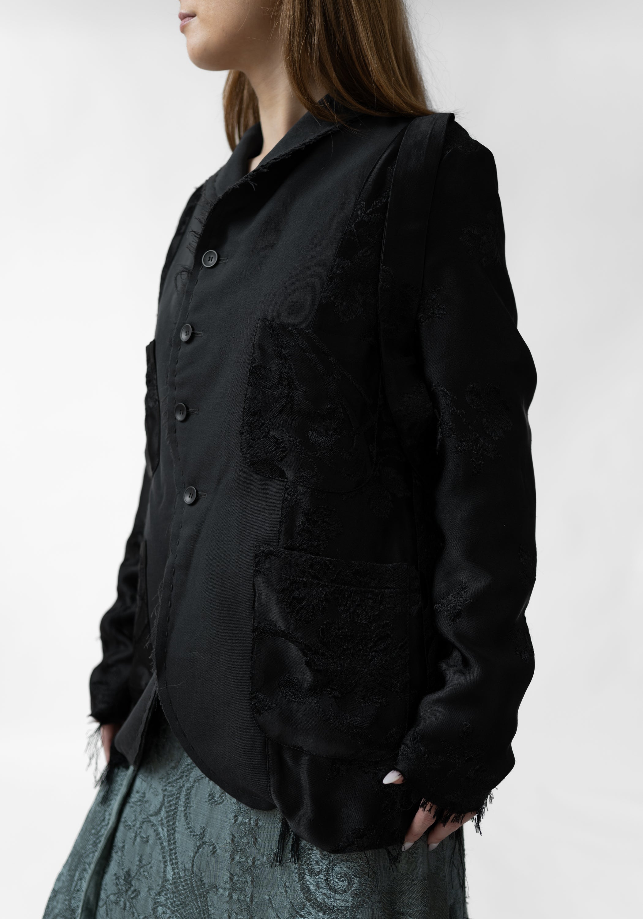 Uriel Reversible Antique Silk And Wool Blazer