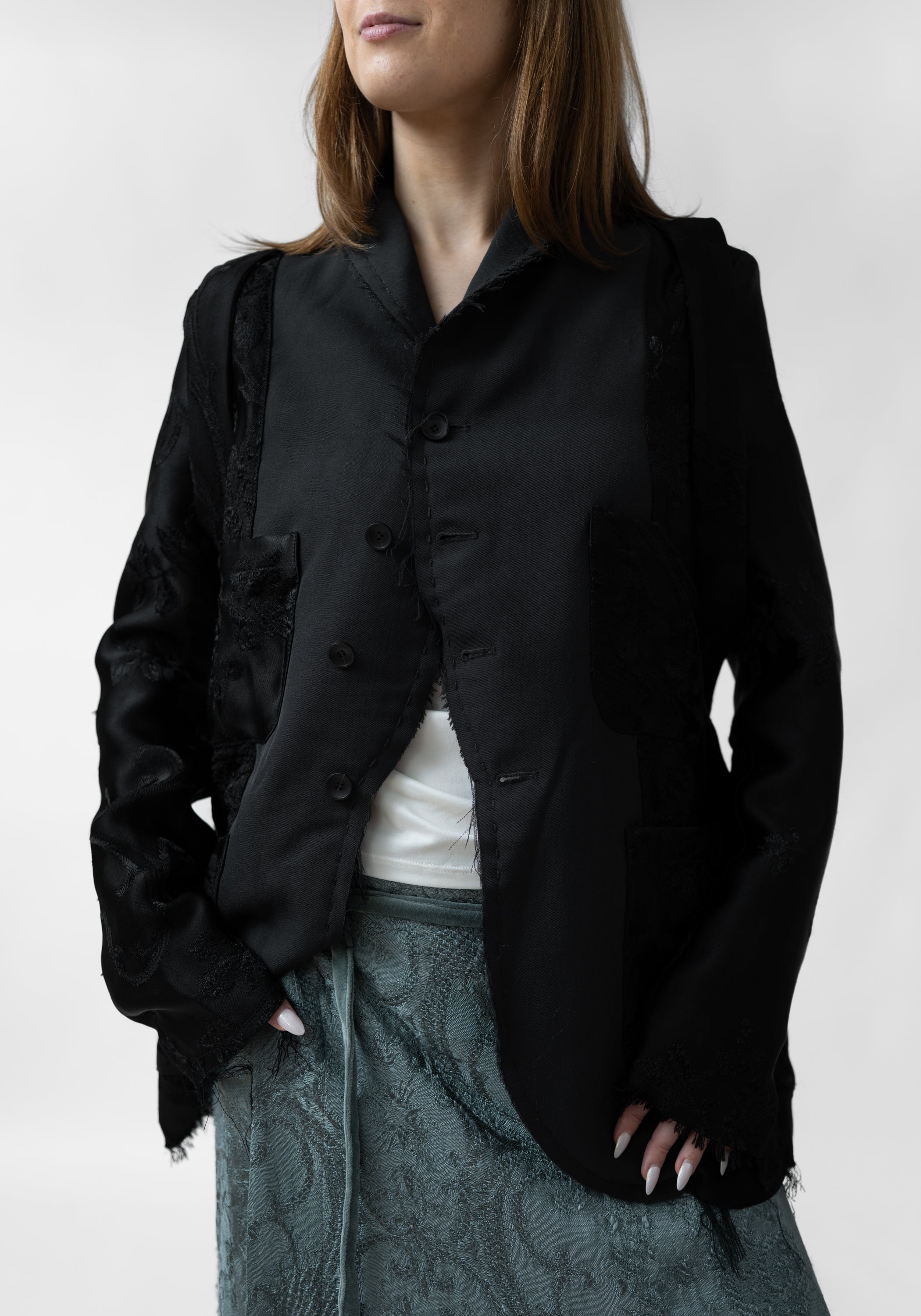 Uriel Reversible Antique Silk And Wool Blazer