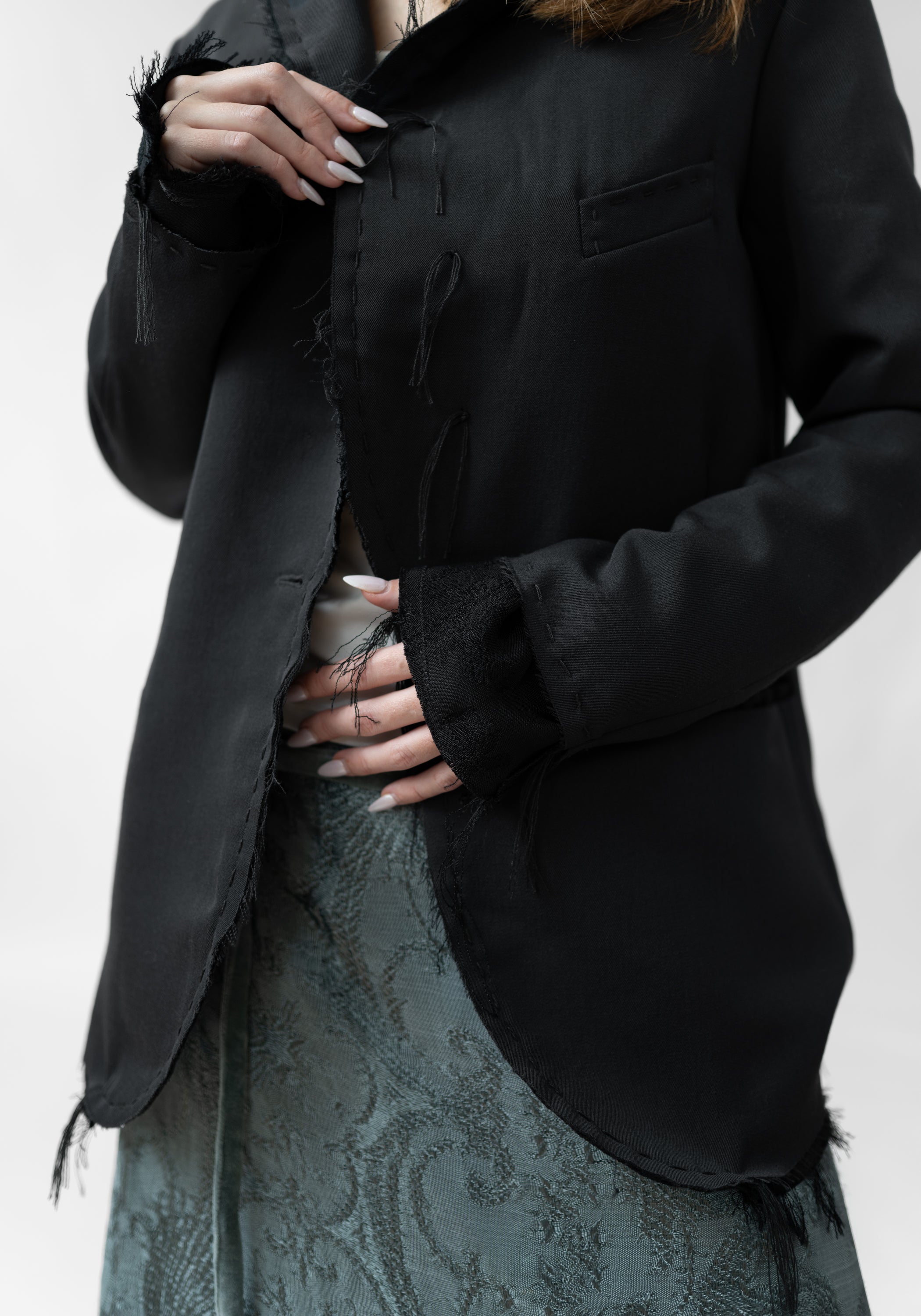 Uriel Reversible Antique Silk And Wool Blazer