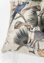 Selva Vintage Leaves Velvet Pillow