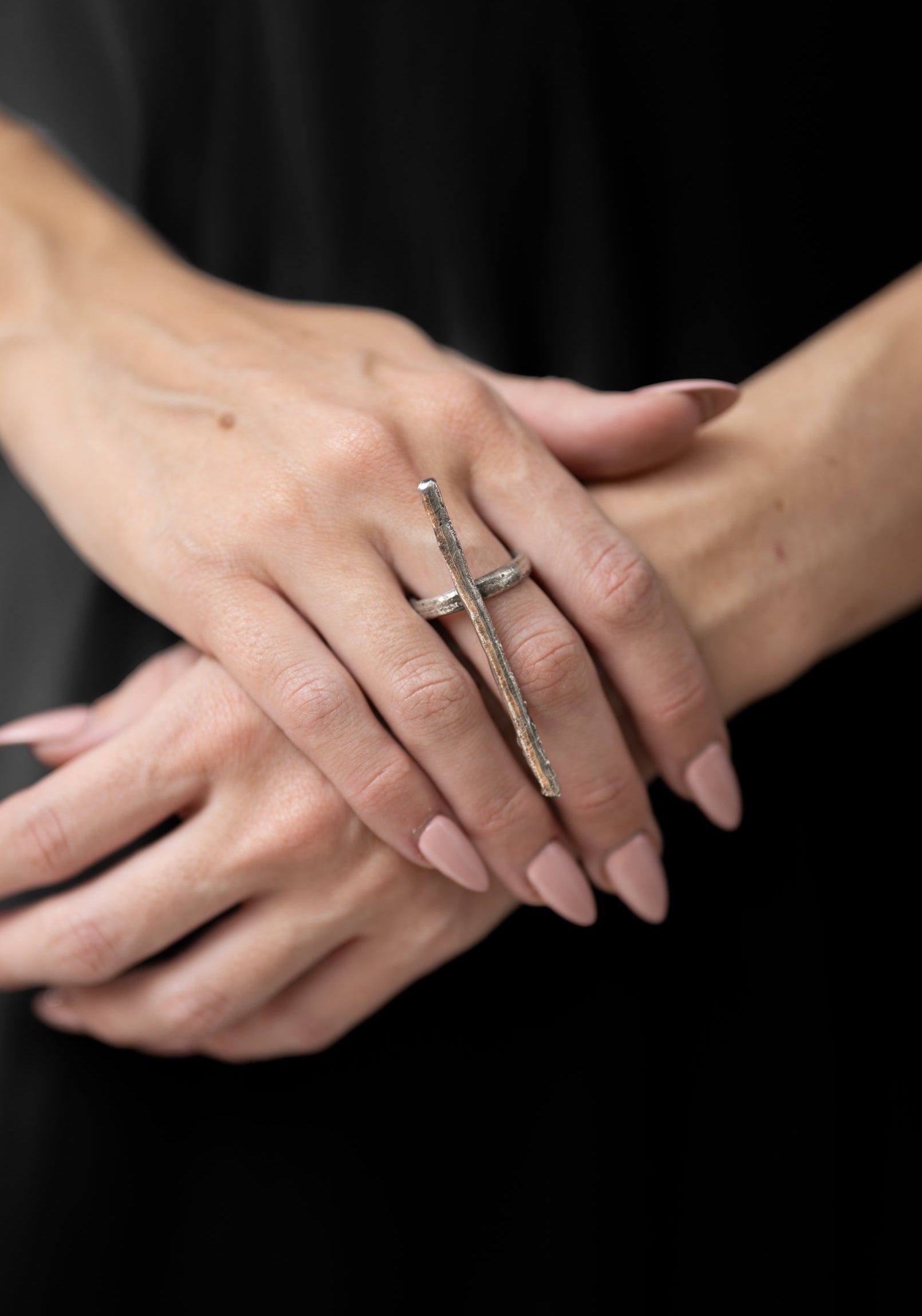Sterling Long Bar Ring