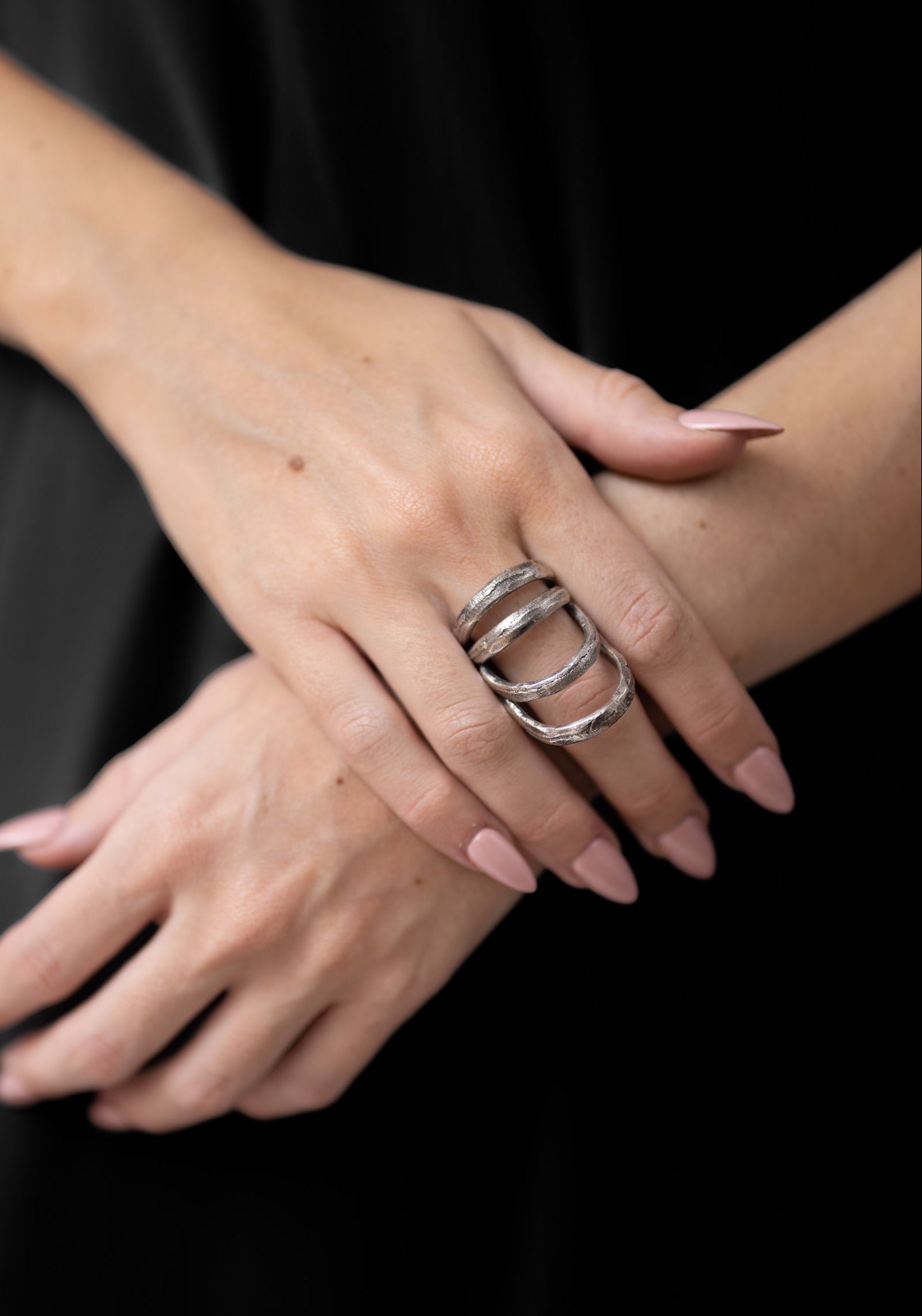 Sterling Tiered Ring