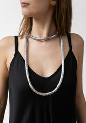 Stainless Scales Cashmere Tie Necklace/Choker