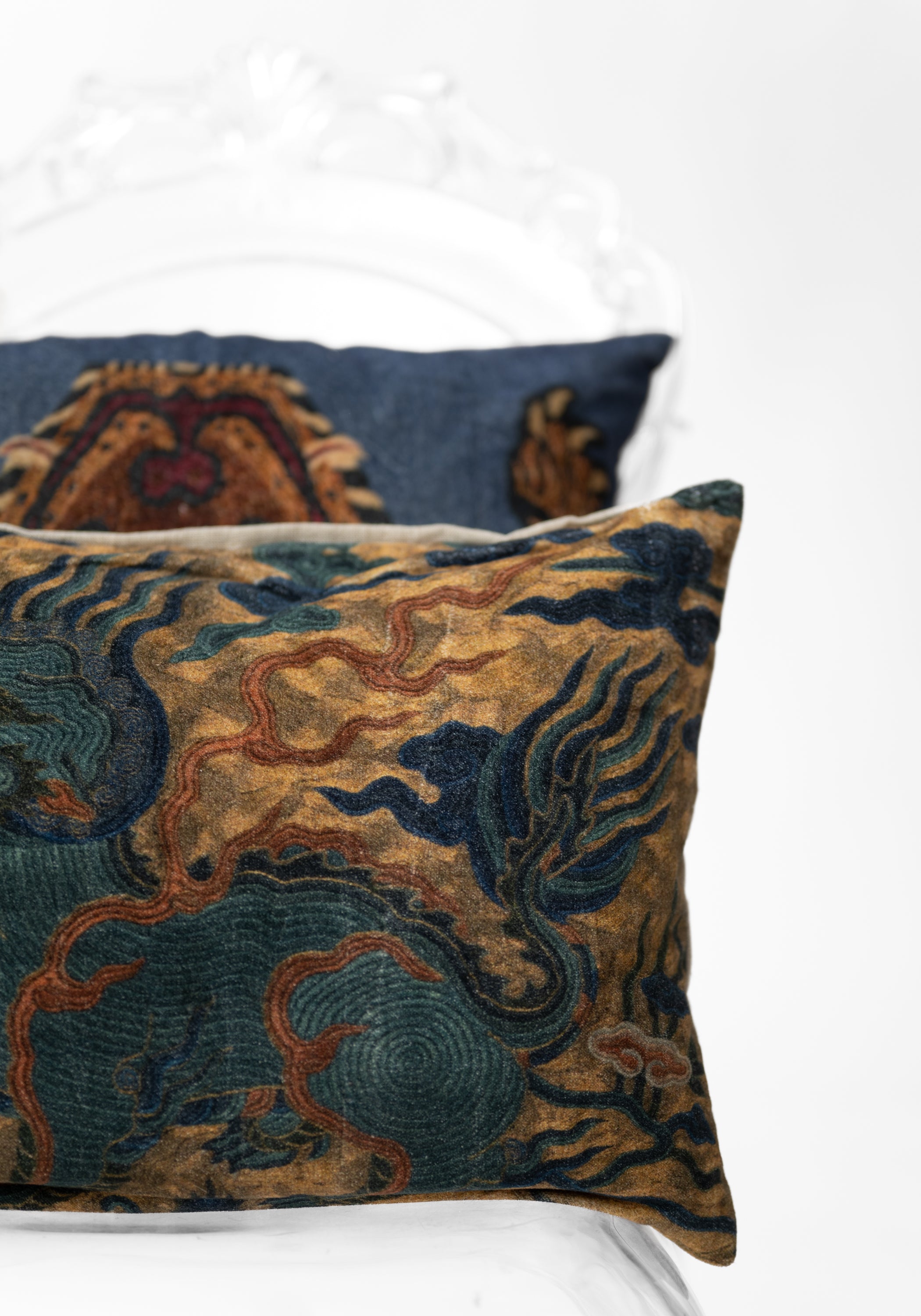 Dragon Velvet Pillow