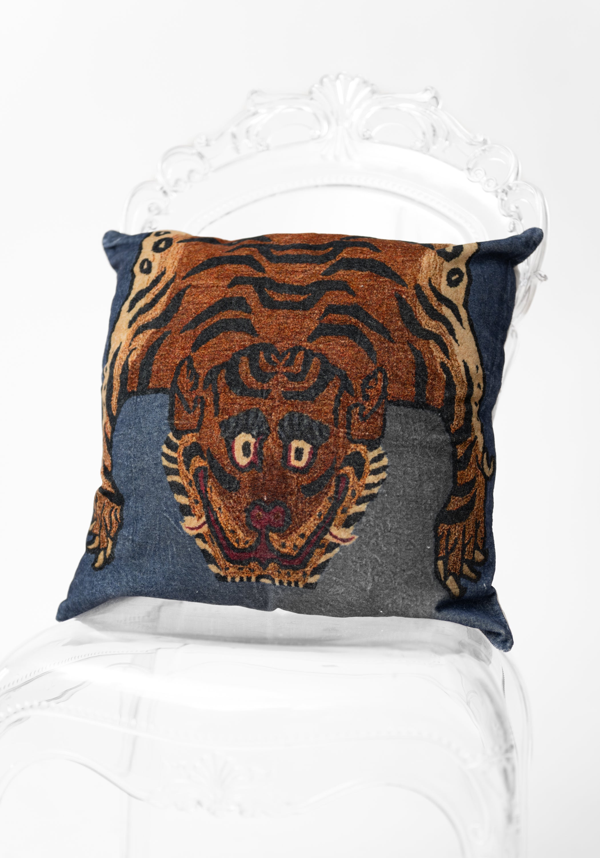 Tibetan Tiger Velvet Pillow