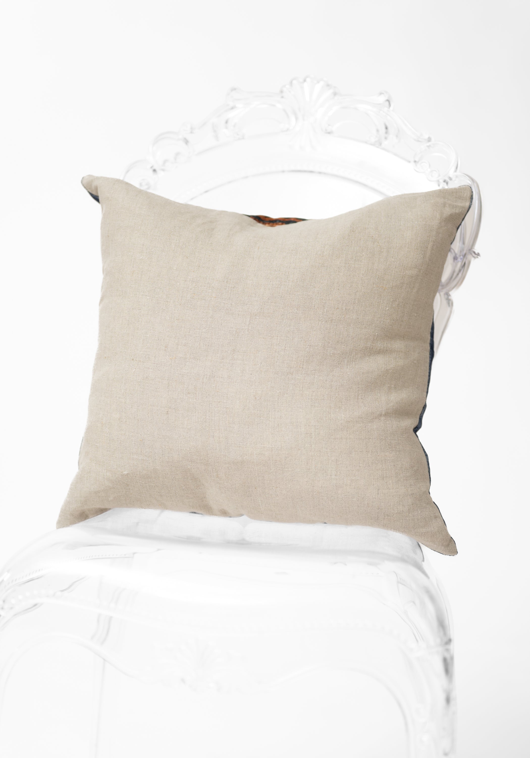 Square Tiger Velvet Pillow