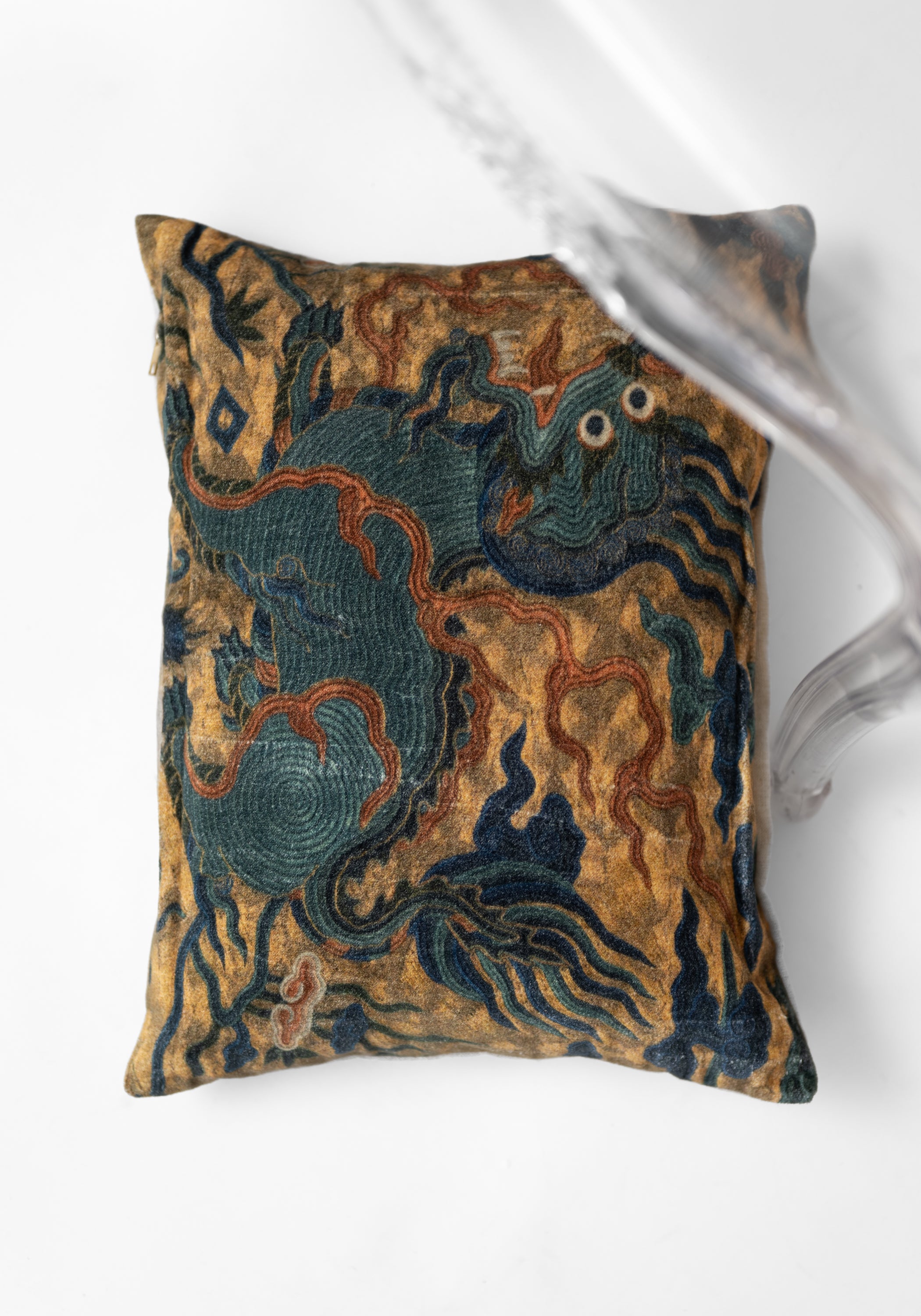 Dragon Velvet Pillow