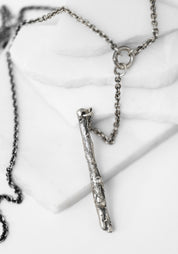 Sterling Bar Lariat Necklace