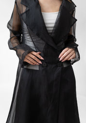 Organza Trench Coat