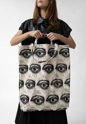 Eye Chart Printed Jumbo Tote Bag