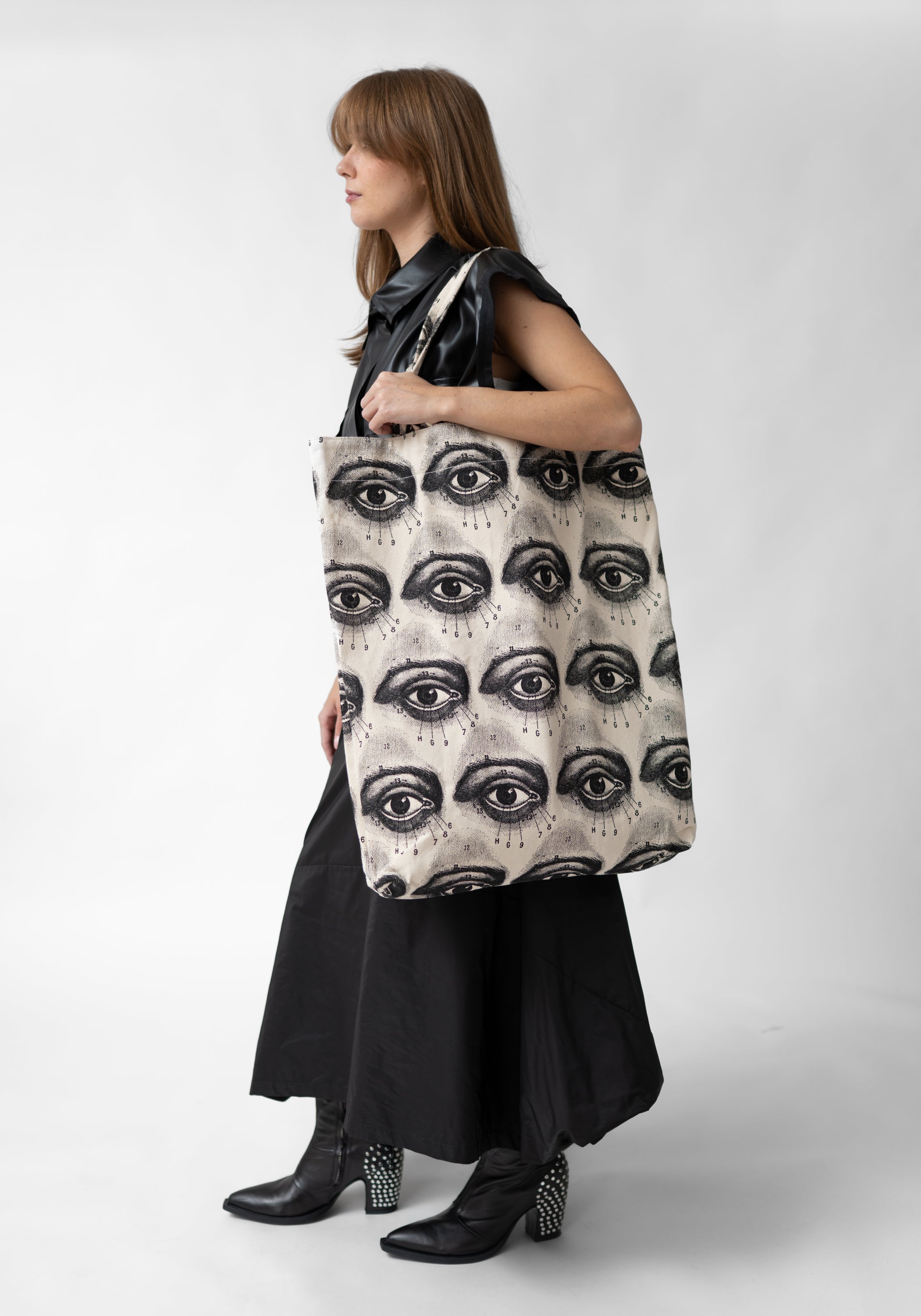 Eye Chart Printed Jumbo Tote Bag