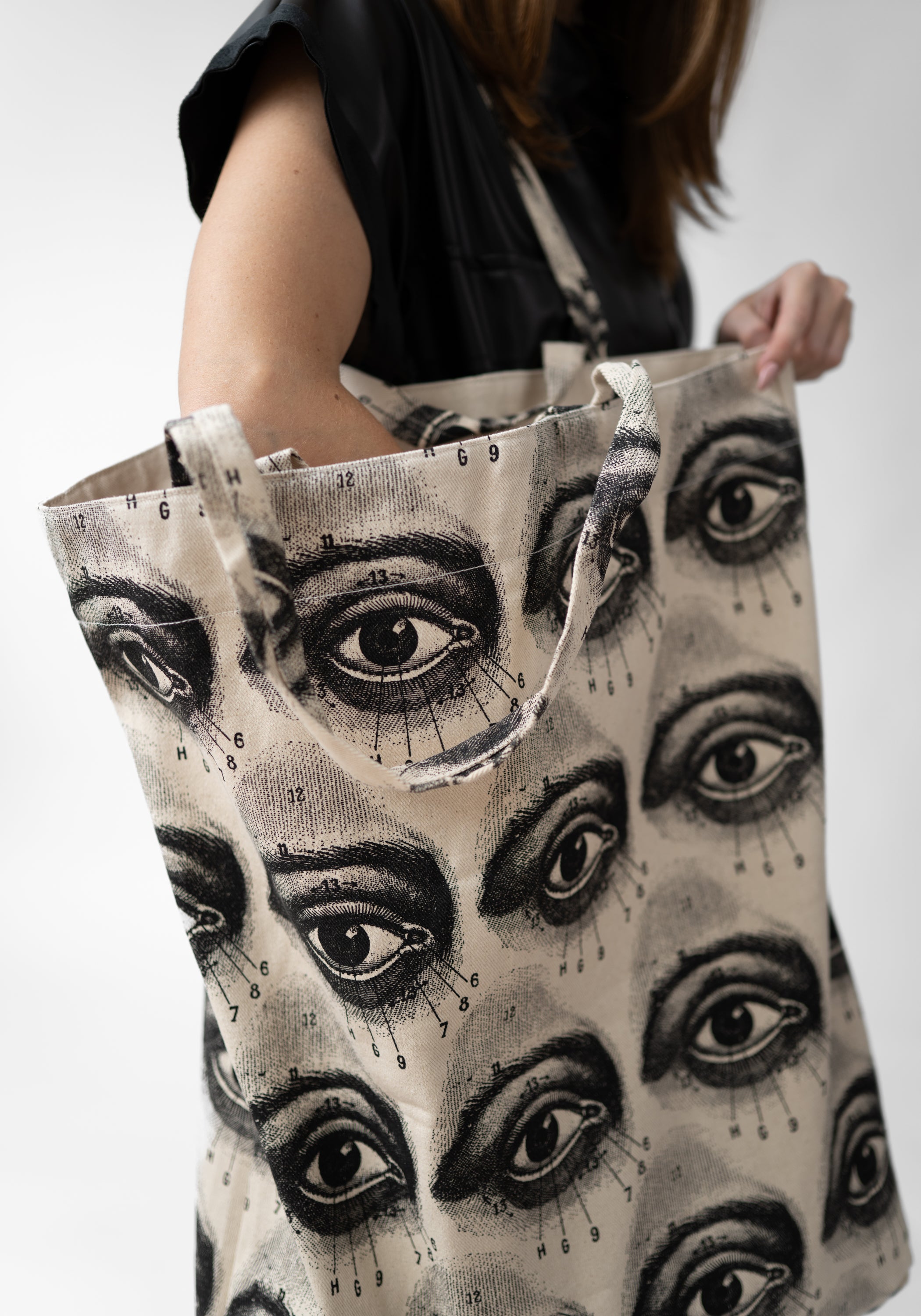 Eye Chart Printed Jumbo Tote Bag