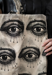 Eye Chart Printed Jumbo Tote Bag