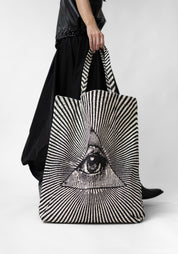 All Seeing Eye Printed Jumbo Tote Bag