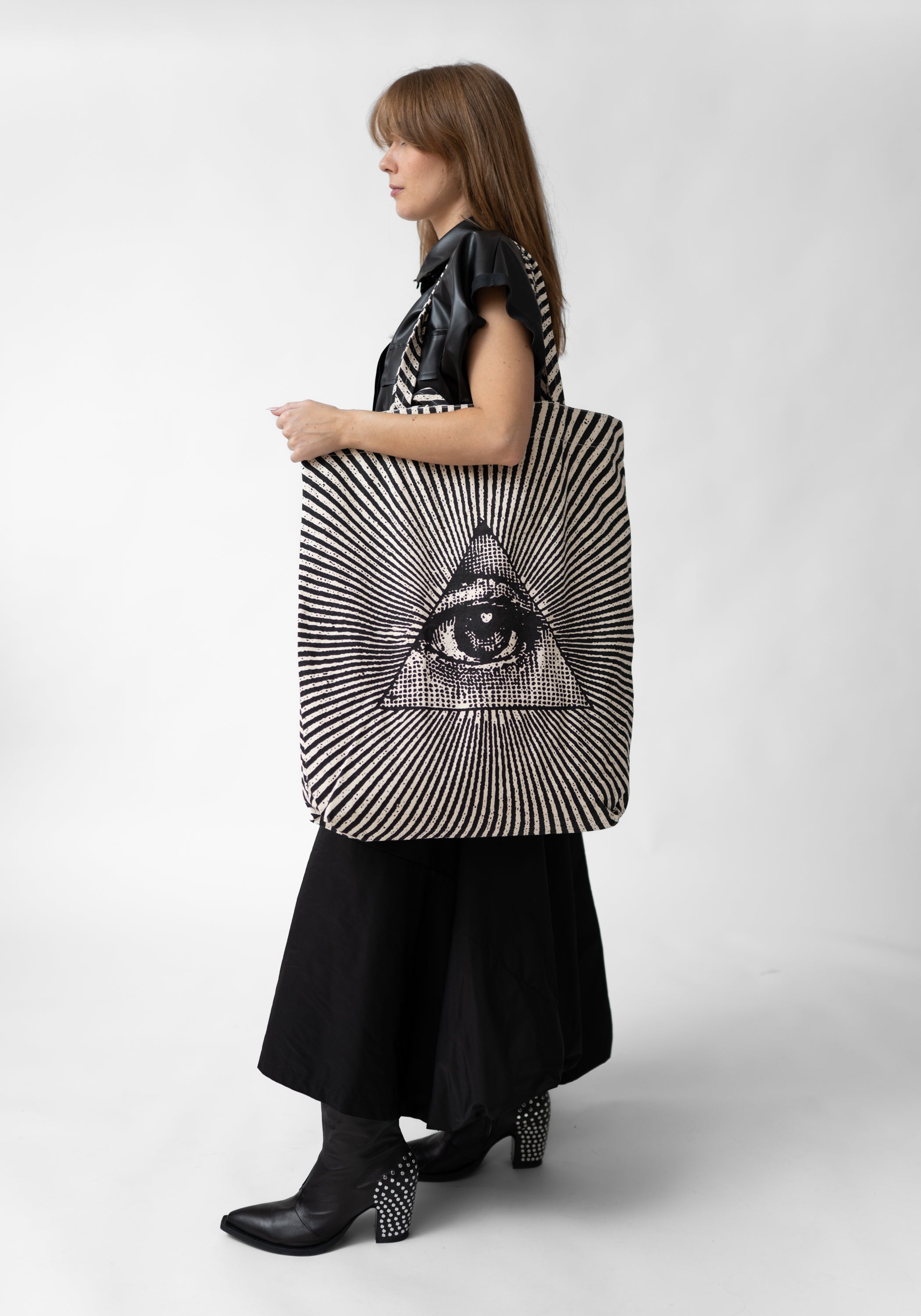 All Seeing Eye Printed Jumbo Tote Bag