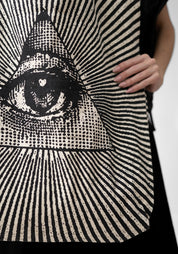 All Seeing Eye Printed Jumbo Tote Bag