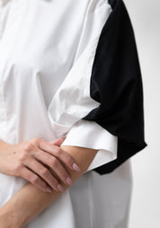 Cotton Balloon Sleeve Blouse