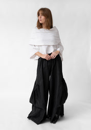 French Terry Cowl Neck Pullover Top