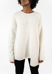 Oversized Alpaca and Wool Knit Pullover