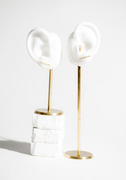 14K Gold and Diamond Stick Studs