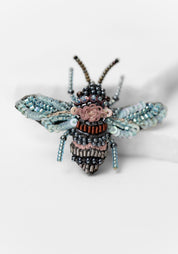 Rose Bee Embroidered Pin - December Thieves