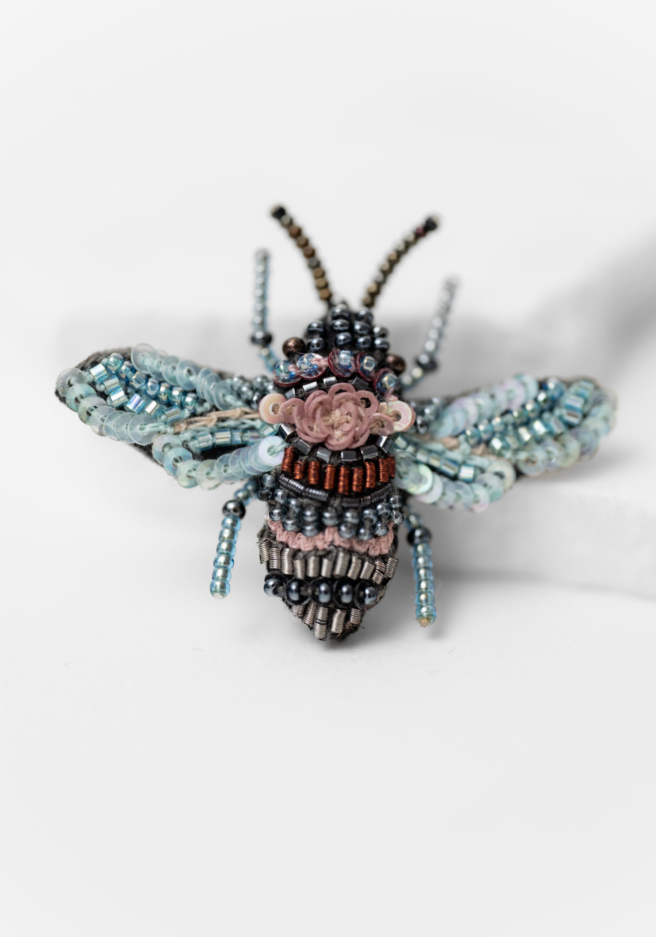 Rose Bee Embroidered Pin - December Thieves