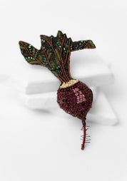 Beet Root Embroidered Pin - December Thieves