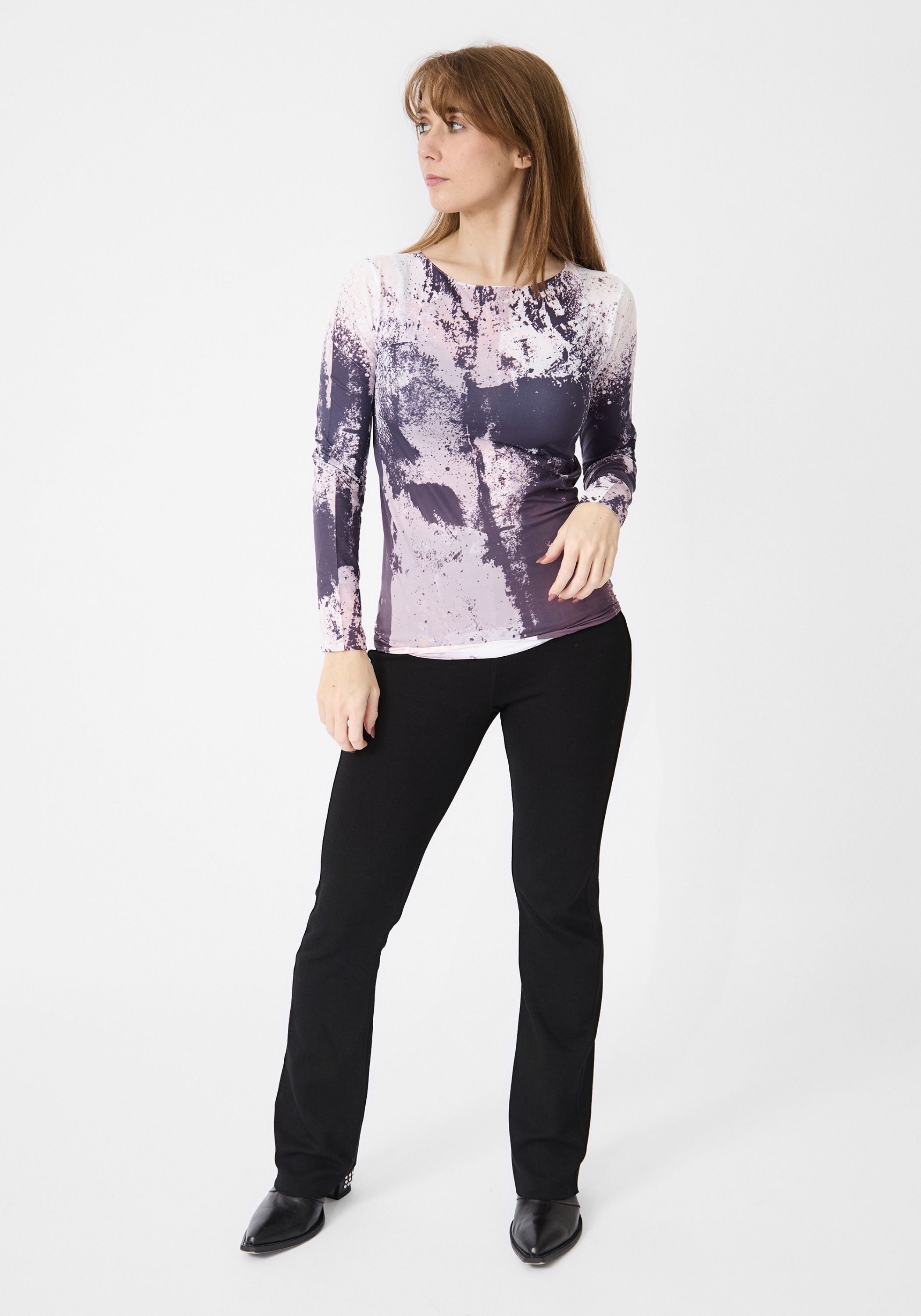 Stormy Raw Edge Second Skin Top - December Thieves