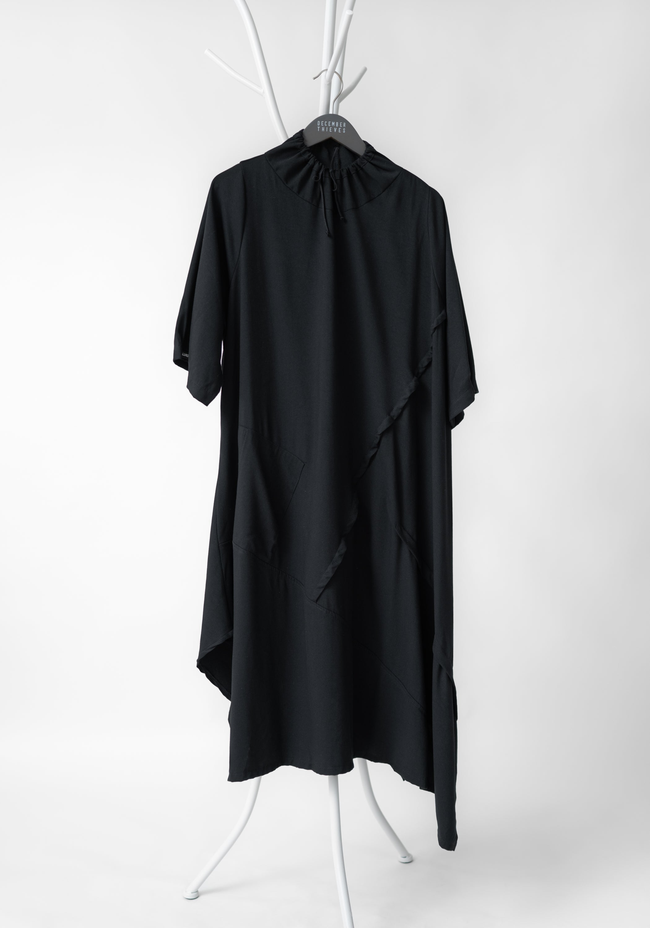 Oversized Drawstring Neck Sweatshirt Dress - December Thieves