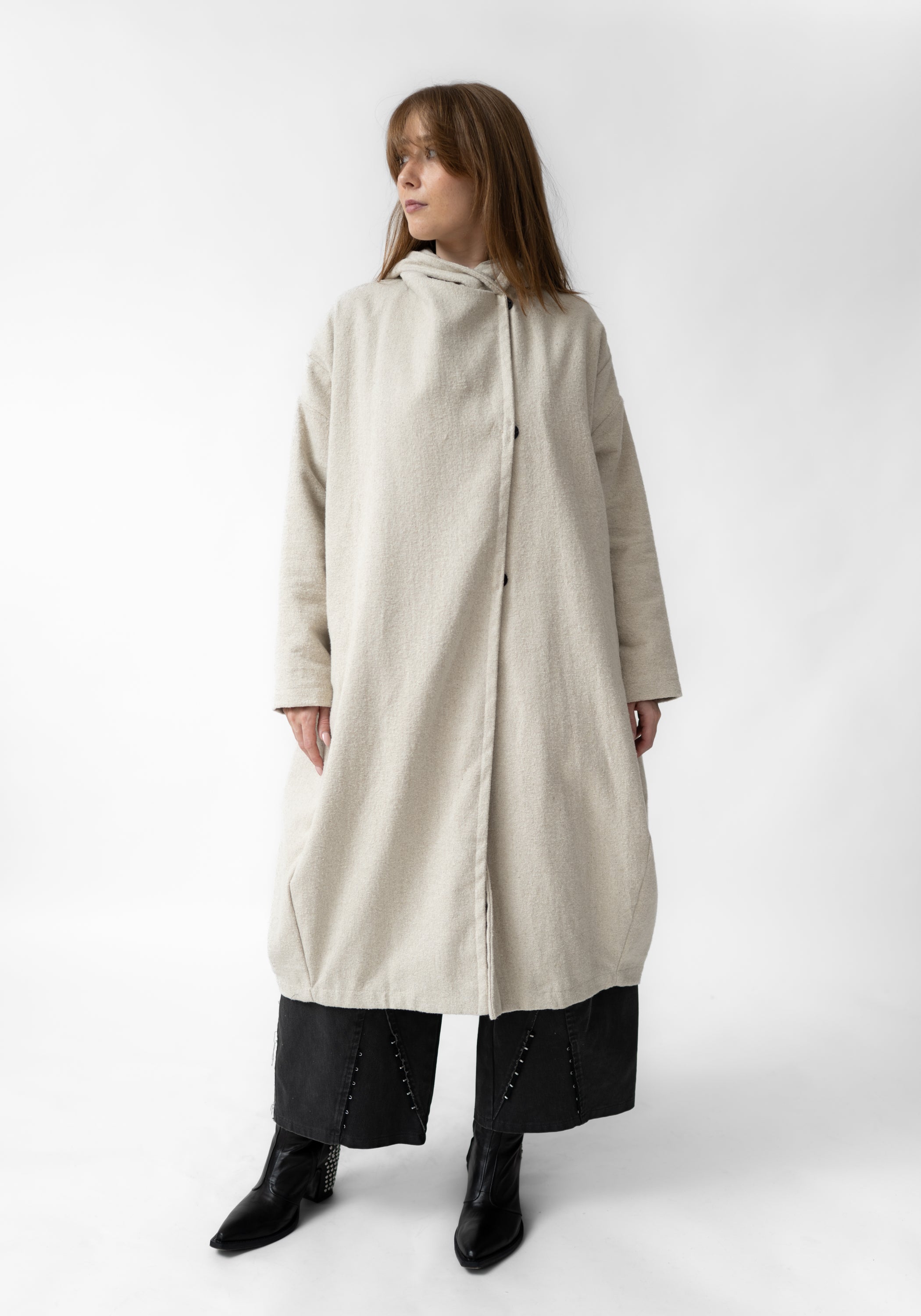 Oversized Fleece Lined Hooded Bubble Jacket - December Thieves