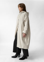 Oversized Fleece Lined Hooded Bubble Jacket - December Thieves