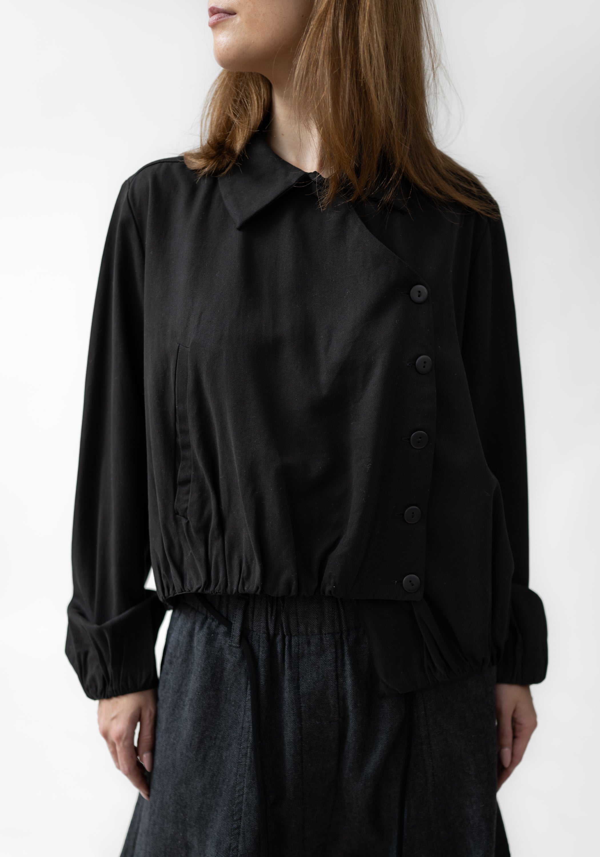 Asymmetric Gathered Hem Jacket - December Thieves