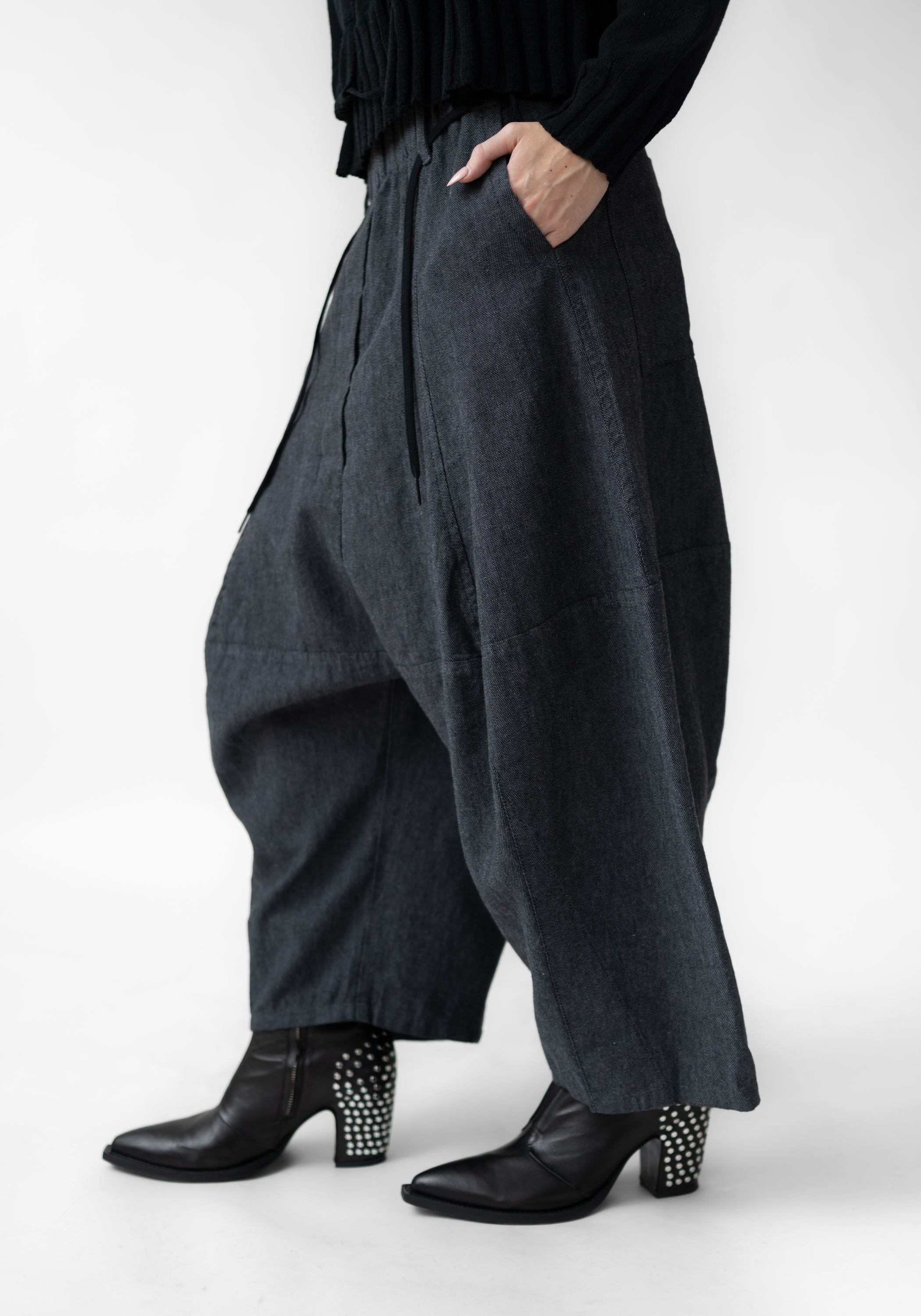 Tapered Full Leg Drop Seat Pants - December Thieves