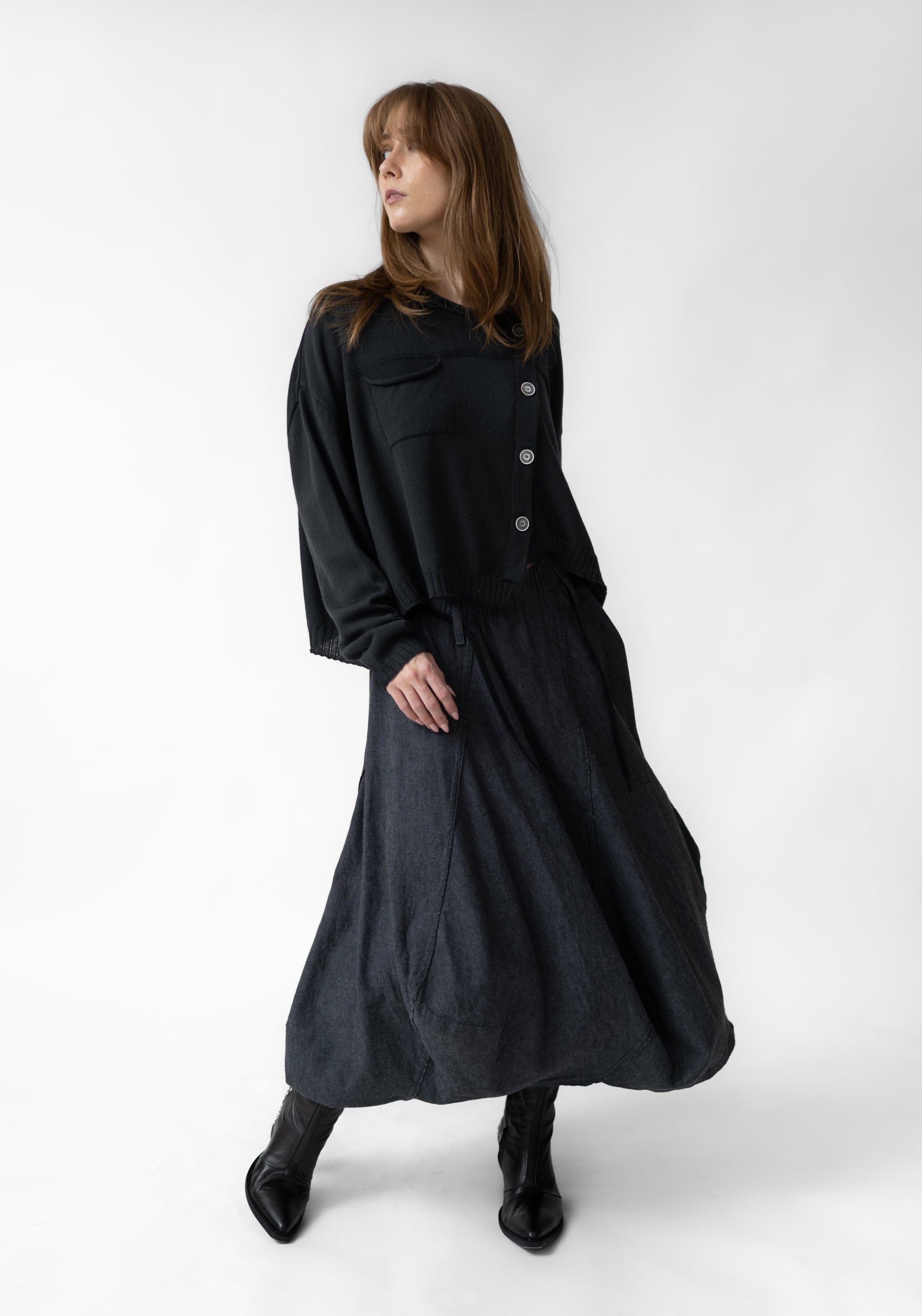 Oversized Drop Shoulder Wool Blend Knit Cardigan - December Thieves