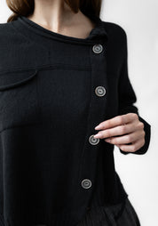 Oversized Drop Shoulder Wool Blend Knit Cardigan - December Thieves