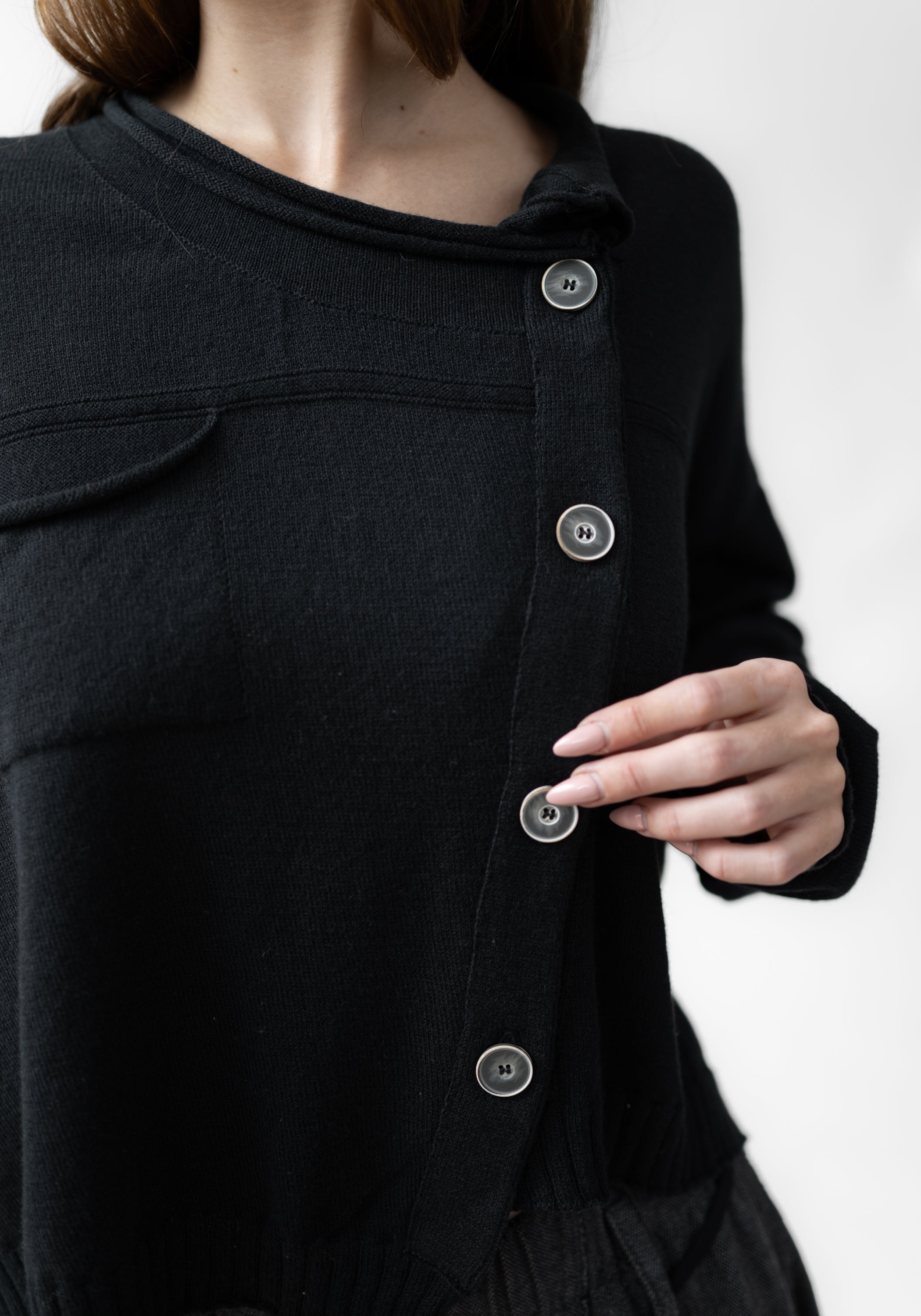 Oversized Drop Shoulder Wool Blend Knit Cardigan - December Thieves