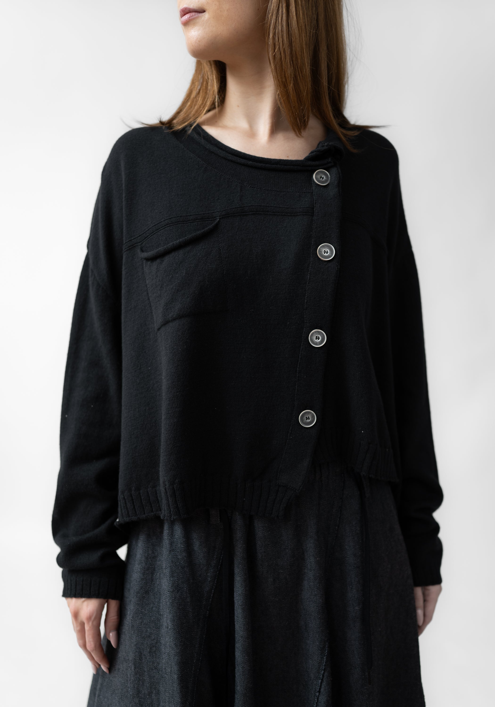 Oversized Drop Shoulder Wool Blend Knit Cardigan - December Thieves