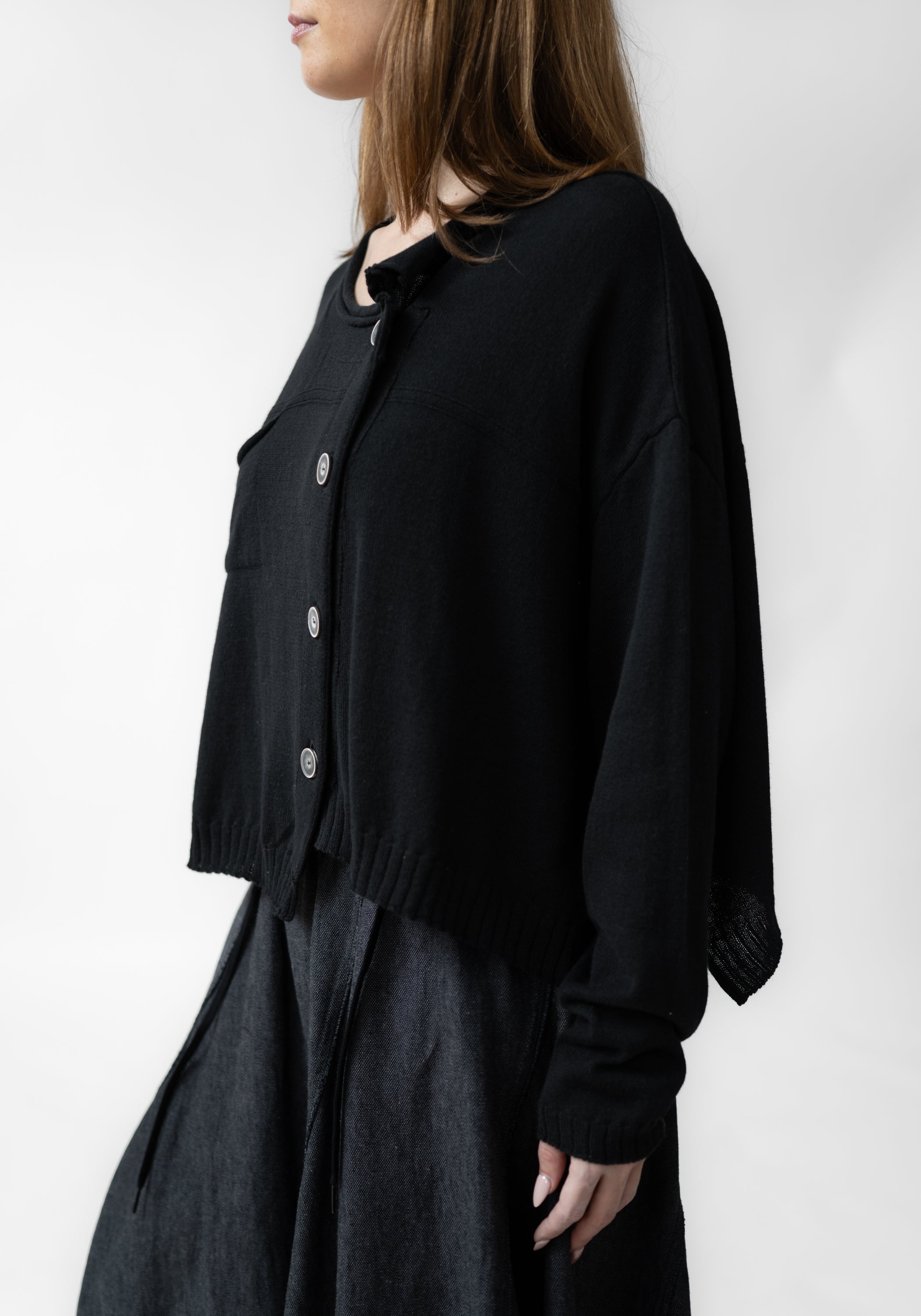 Oversized Drop Shoulder Wool Blend Knit Cardigan - December Thieves