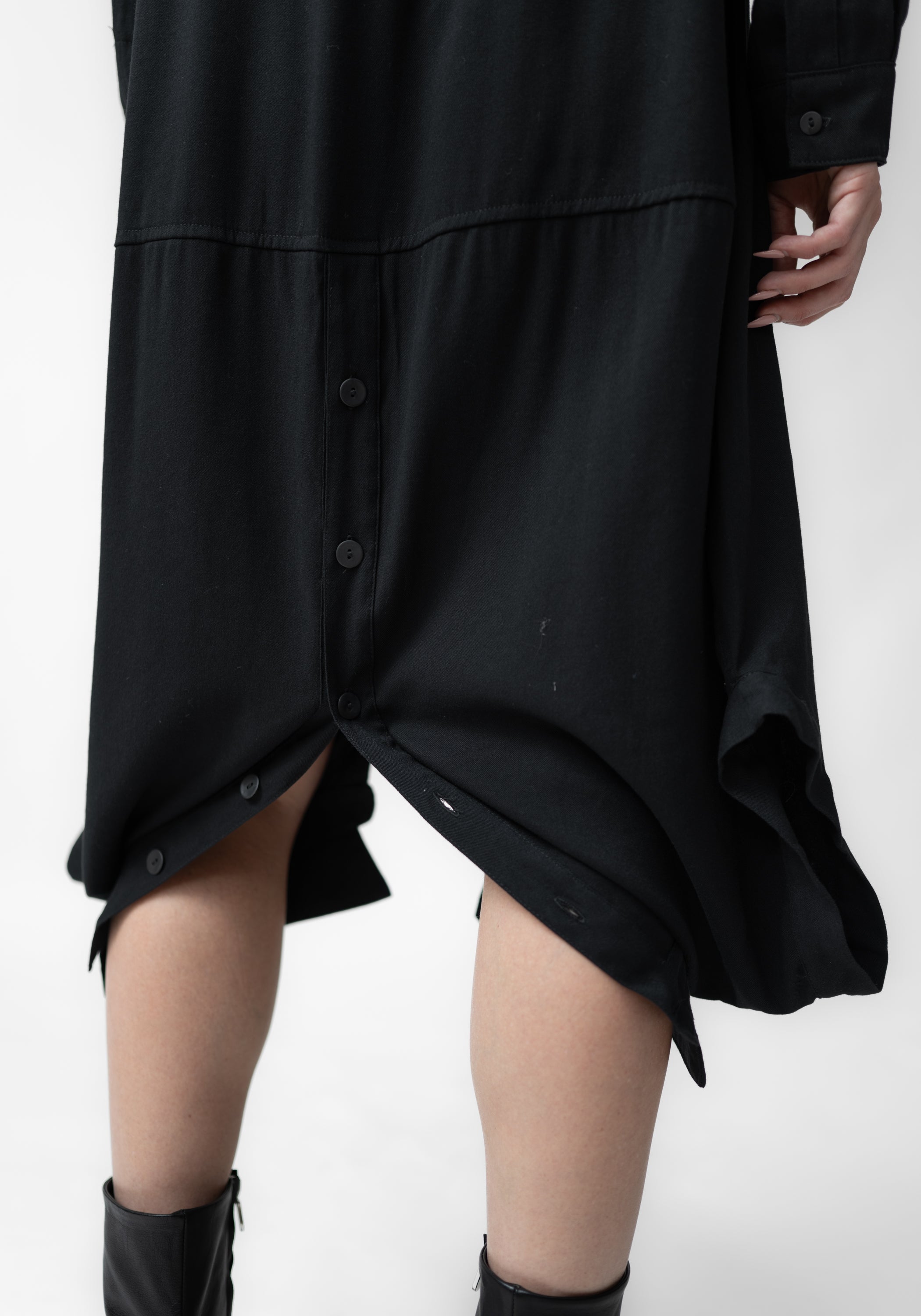 Upside Down Detail Button Front Tunic - December Thieves