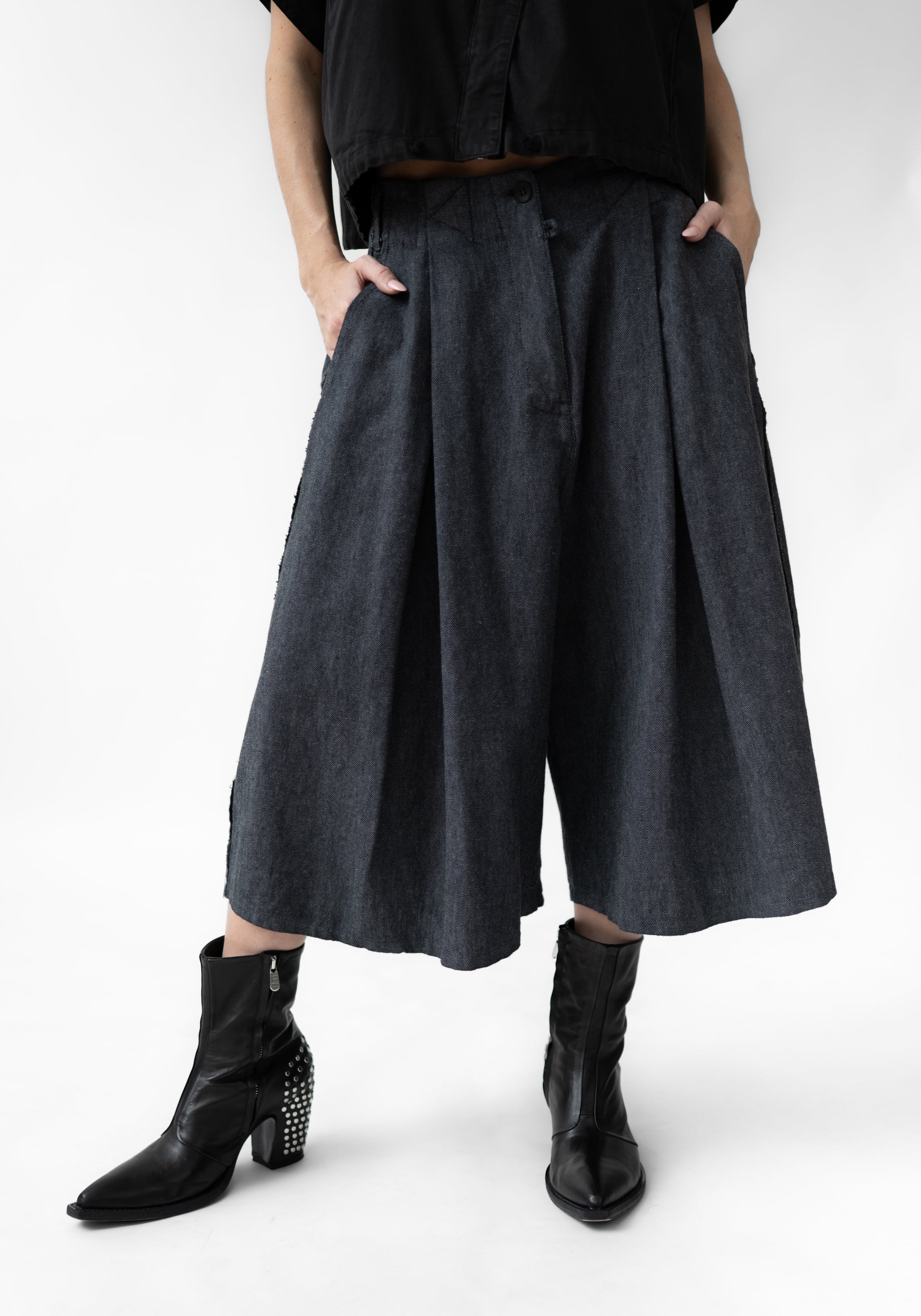 Cropped Wide Leg Pants - December Thieves