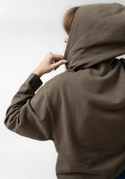 Oversized Drop Shoulder Hooded Jersey Jacket - December Thieves