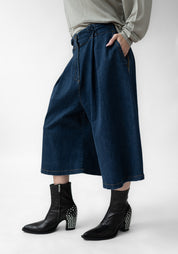 Cropped Wide Leg Denim Pants - December Thieves